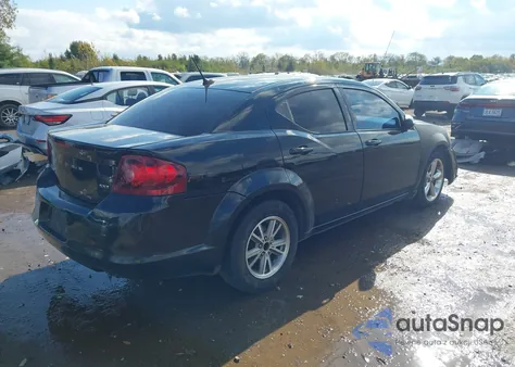 2012 Dodge Avenger Sxt из США, поврежденный, VIN 1C3CDZCB1CN312794